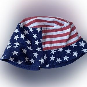 America Bucket Hat Kids Red White Blue New